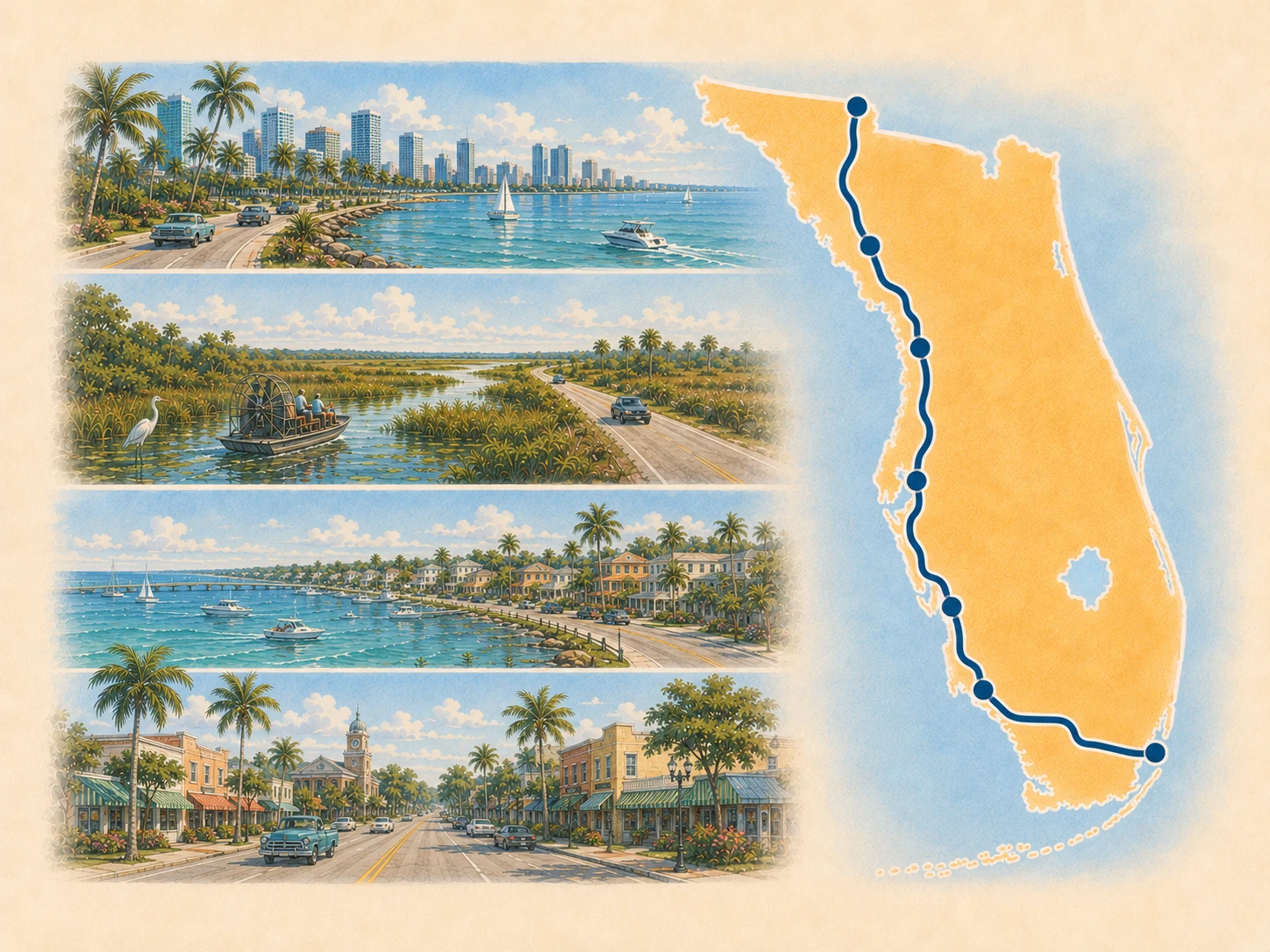 Florida Route 41 state card.