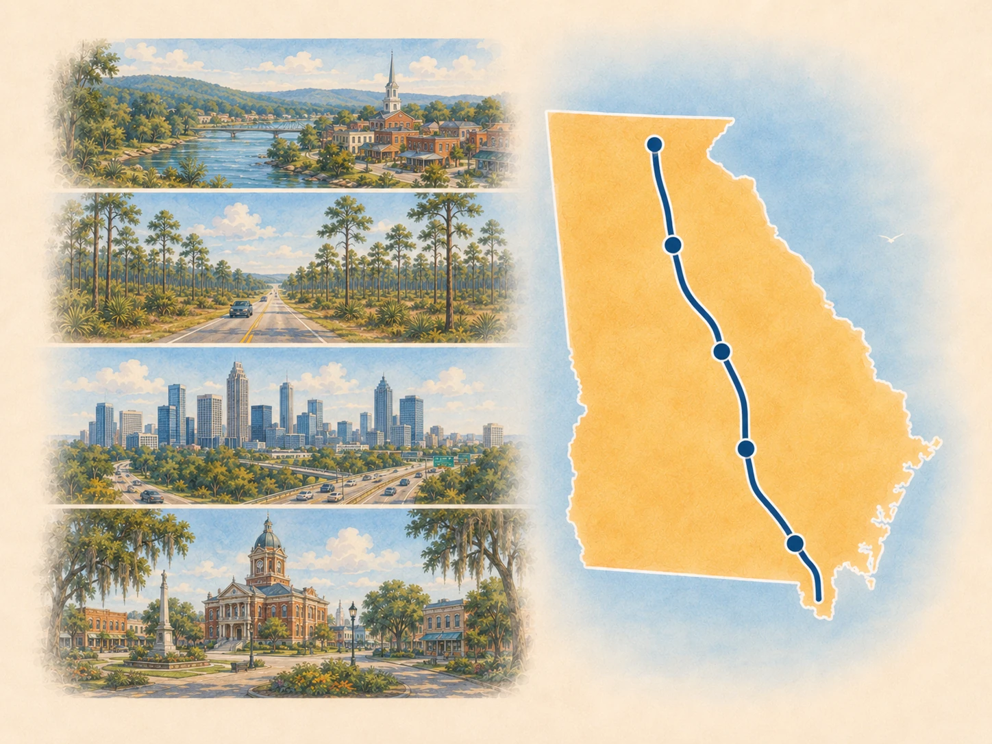 Georgia route landscape.