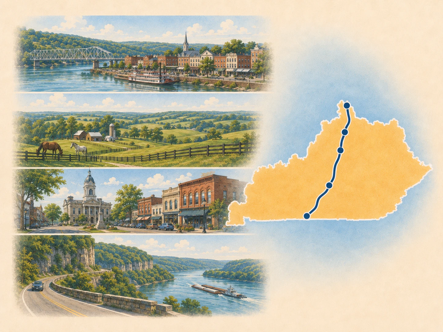 Kentucky route landscape.
