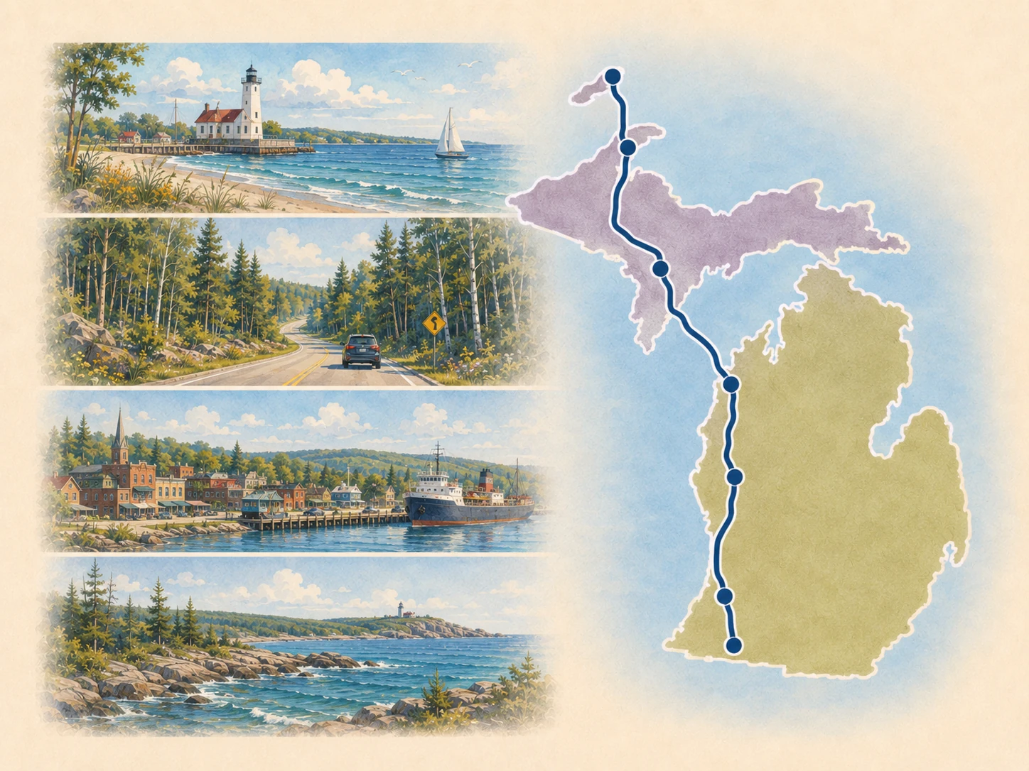 Michigan route landscape.