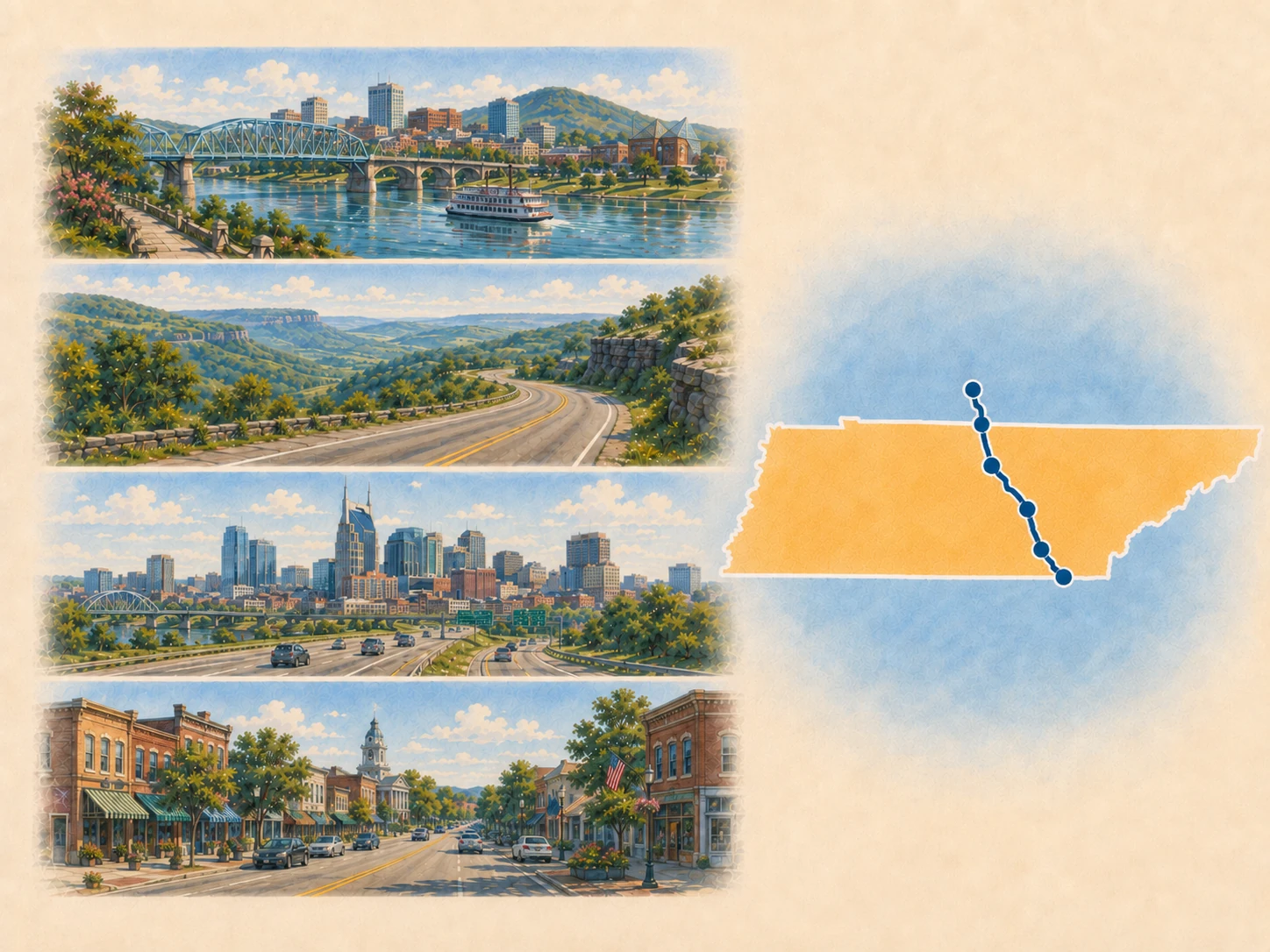 Tennessee route landscape.