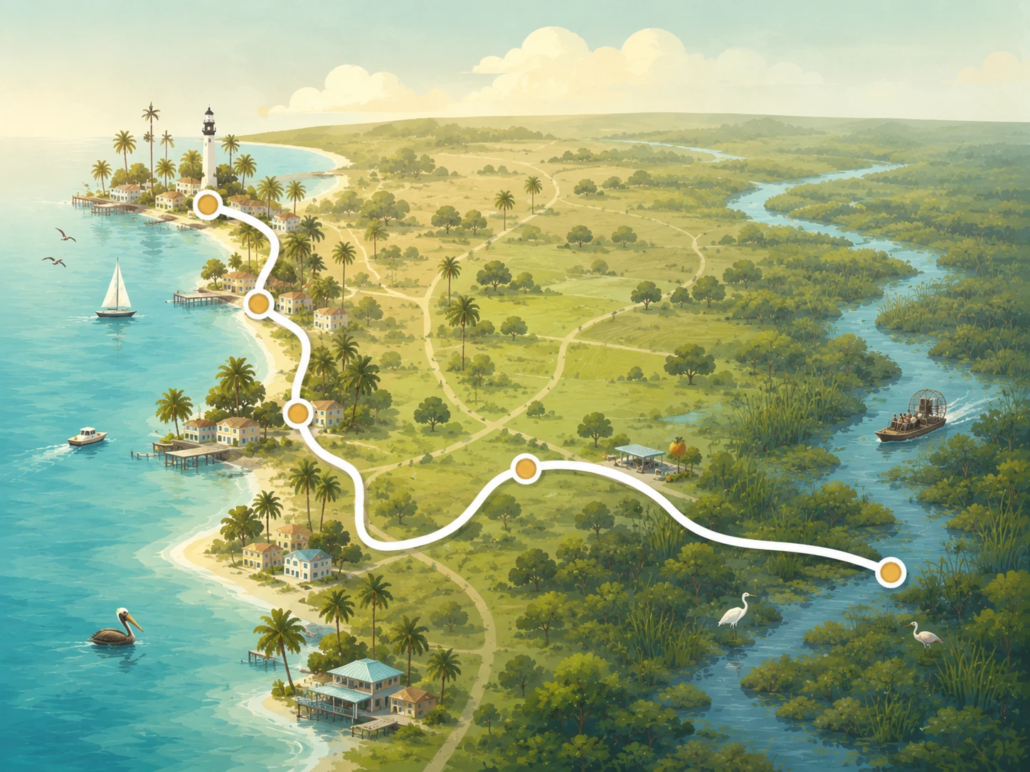 Map-style view of Route 41 trip planning.