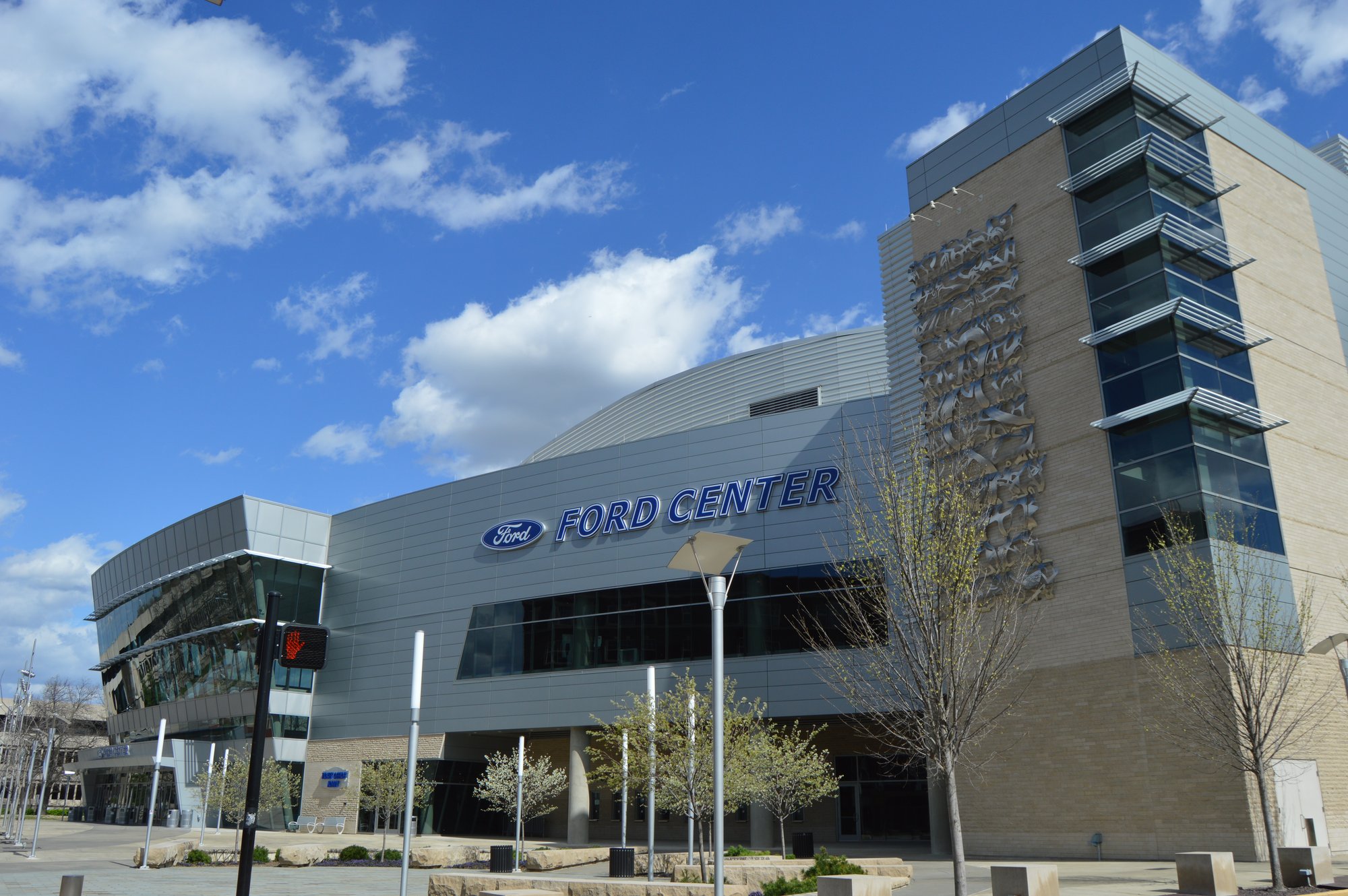 Ford Center in downtown Evansville, Indiana.