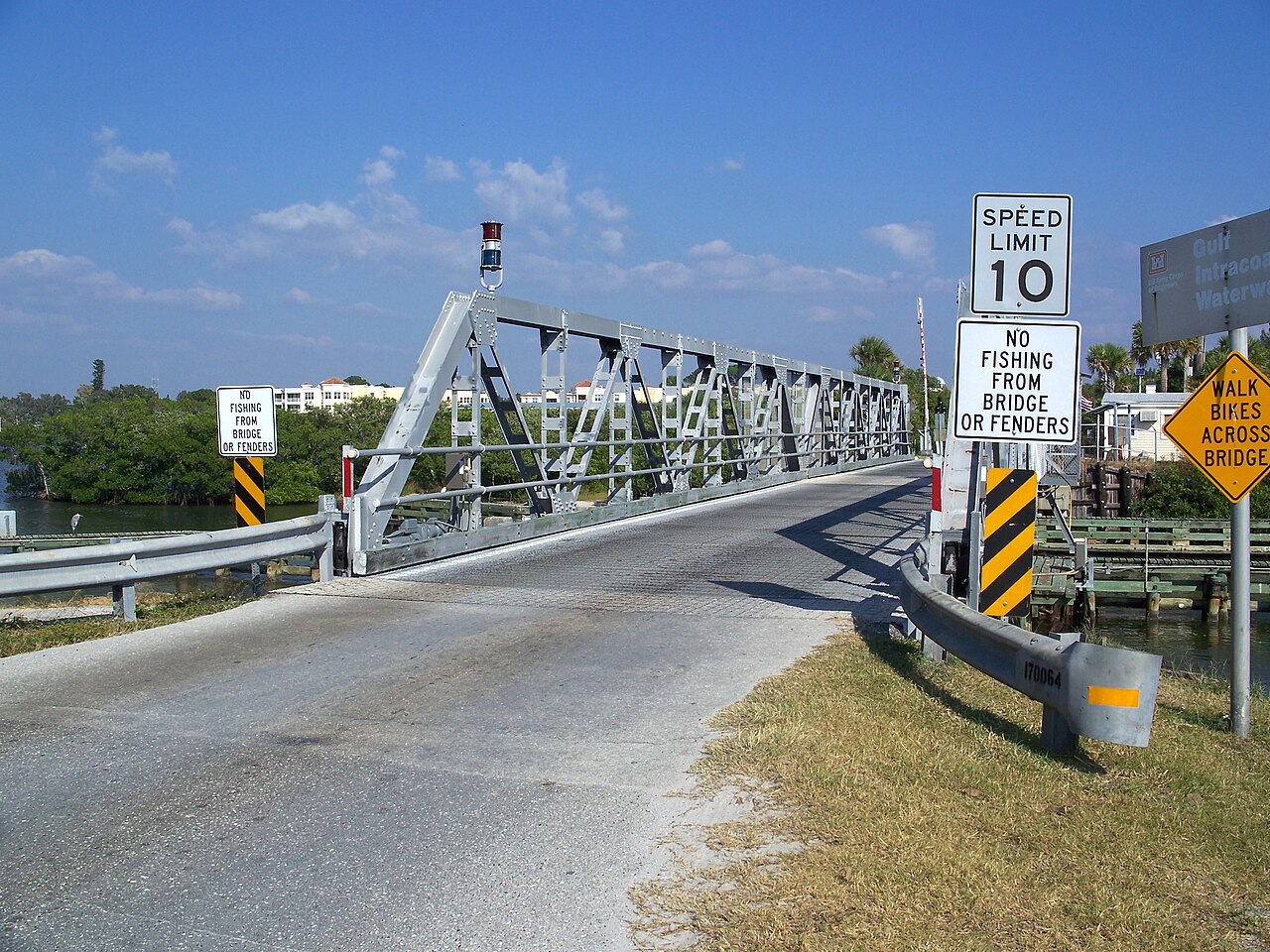 Blackburn Point Bridge in Osprey, Florida, one of the community landmarks west of Tamiami Trail.