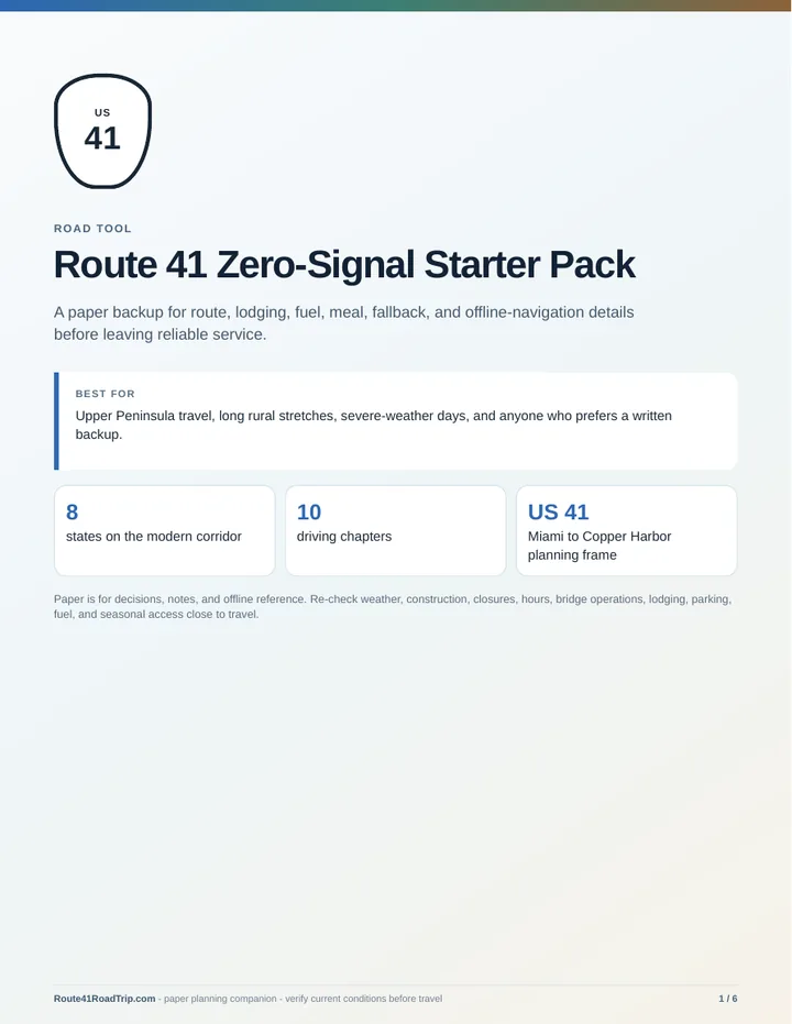 Cover of Route 41 Zero-Signal Starter Pack.